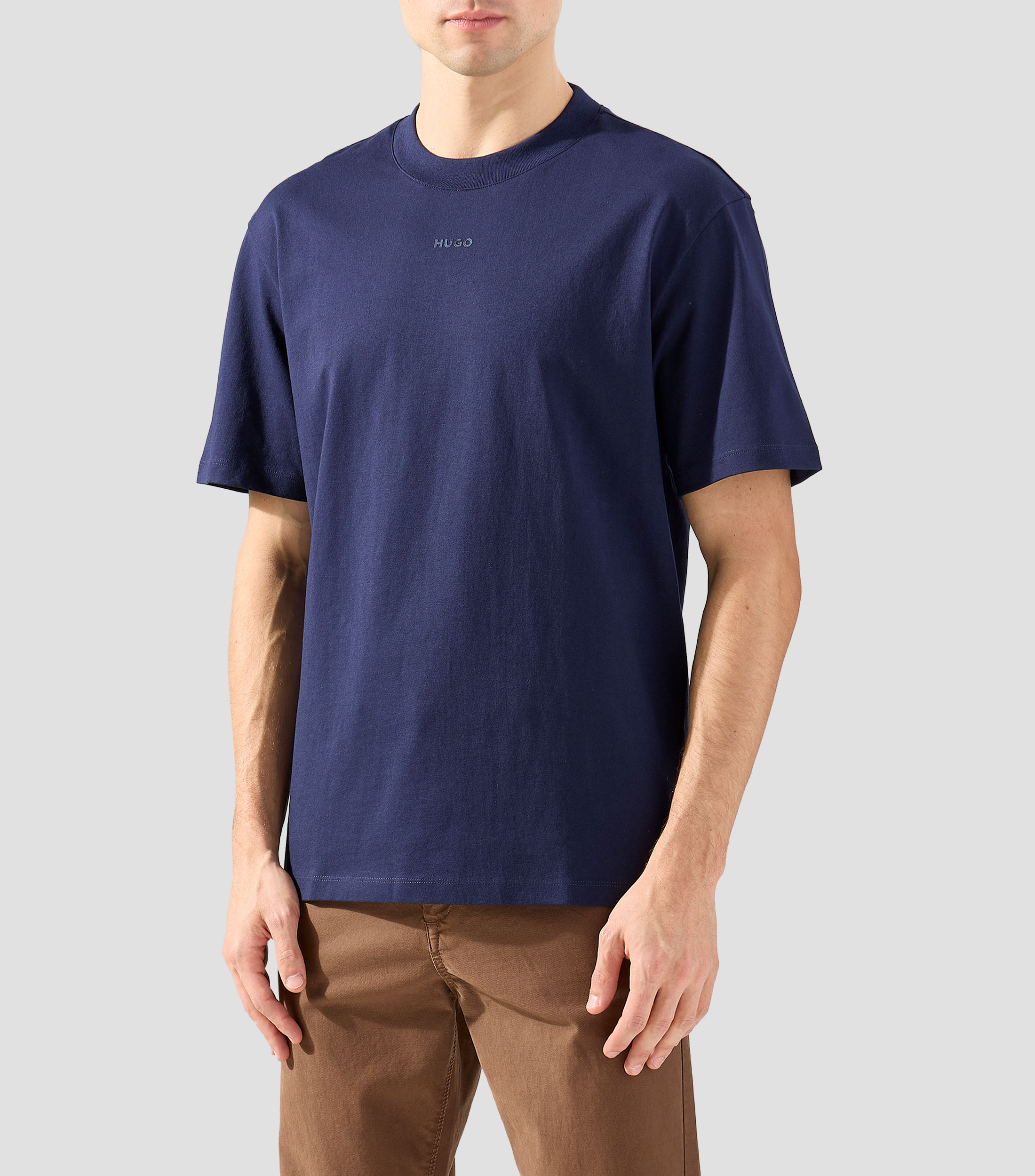Playera cuello redondo manga corta lisa Hombre